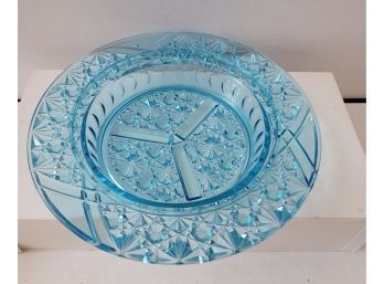 Love My Blue! Beautiful Vintage Indiana Glass Co Blue Decorator Plate