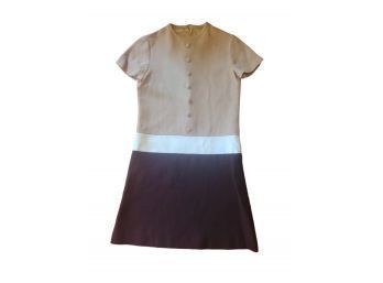 Delicious 1960s Mod Aline Wool Dress XS