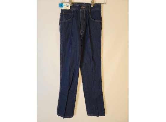 New Old Stock 1970s High Waisted Dark Wash Jeans