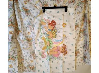 1983 Cabbage Patch Kids Twin Fitted Sheet And Pillowcase