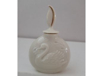 Vintage Lenox Swan Perfume Bottle Excellent Condition 4inh