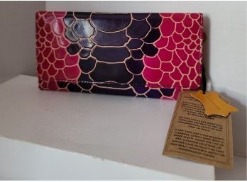 Funky Colors! NWT Sukriti Women's Leather Wallet