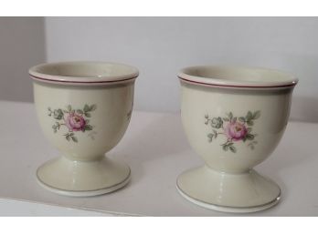 Soft Boiled Eggs Eaten In Style! Vintage Thomas (rosenthal) Porcelain Egg Cups Excellent Condition