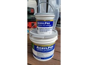 New! 1 And 3.5 Gallons Of Acrylic Pro Tile Adhesive