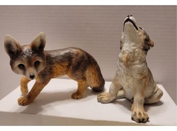 Vintage '84 & '85 Roger Brown's Babies Of Endangered Species Figurines Trevor & Webster Say 'aw!'