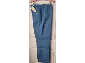 Vintage 70s NOS Di Fini Women's Denim Slacks Size 16
