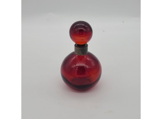 Ooh La La Vintage Red Glass Perfume Bottle