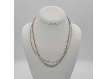 Sterling Silver Twist And Rope Chains