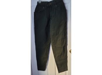 Vintage 80s NOS LL Bean Women's Baggy Jeans Hunter Green Size 10/32