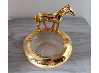 Well Because You Need An MCM 22kt Gold Plated Horse Ashtray!