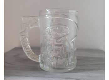Vintage 1995 McDonald's Batman Forever Glass Mug Excellent Condition Needs Cleaning