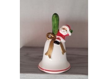The Cutest Little Vintage Ceramic Christmas Bell! Great Condition