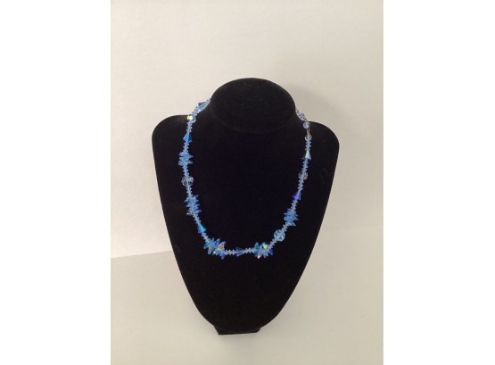 Periwinkle Blue Aurora Borealis Necklace