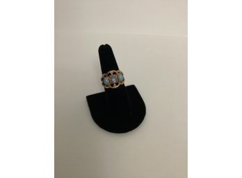 18kt Hge Ring With Stones