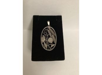 Marked 835 Hand Crafted Silver Pendant
