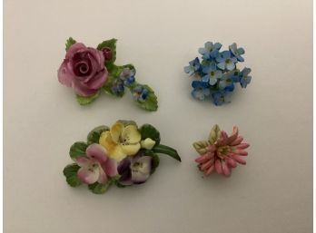 Made In England Bone China Brooches