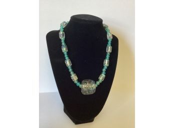 Handmade Murano Style Glass Bead Necklace