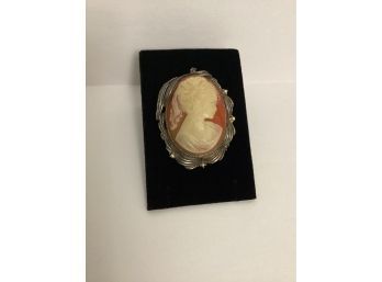 Cameo Brooch With Pendant Hook