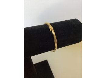 Marked 750 Italy Milor Gold Bangle Hinge Bracelet