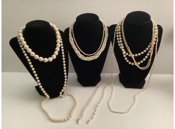 Strings And Strings Of Faux Pearls