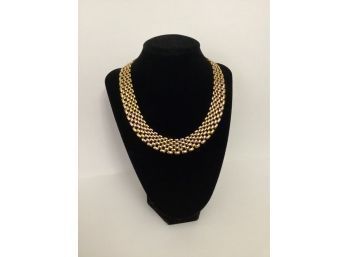 Gold Tone Fashion Necklace