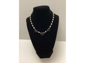 925 Silver & Freshwater Pearl Necklace