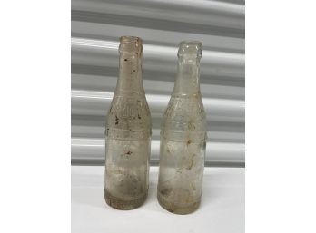Pair Of 1930s Croces Asbury Park Soda Bottles