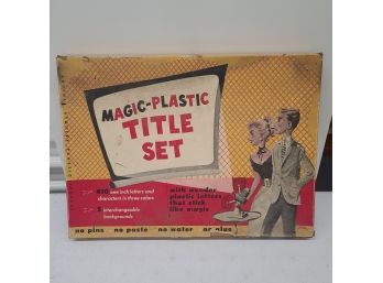 1950s Wilton Magic Plastic Movie Titles Set