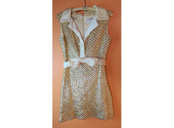 You Know This Was Expensive! Gorgeous 1960s Sequined Shift Mini Dress