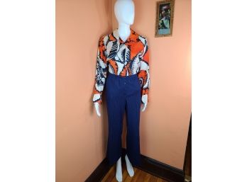 I'M HERE FOR THESE GROOVY PANTS 1960s Women's Shirt And Pants