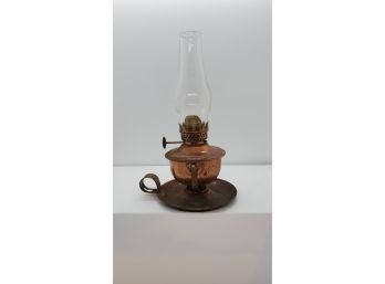 Vtg Petite Copper Kerosene Lamp PICKUP ONLY