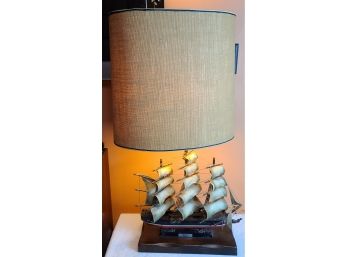 HUGE Midcentury Sea Clipper Ship Lamp Works PICKUP ONLY