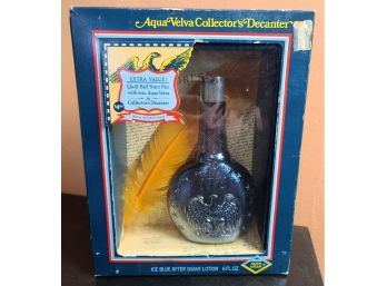 Vintage Aqua Velva Aftershave Set With Quill Pen