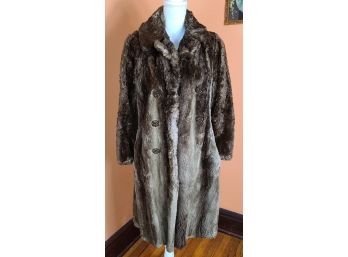 1940s 50s Beaver Fur Coat See Condition Notes