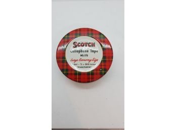 Vtg Scotch Brand Cellophane Tape Tin