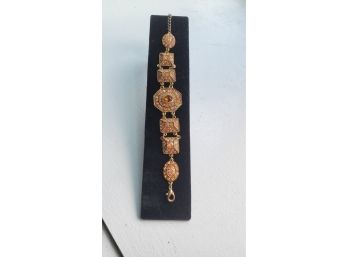 Vintage Tangerine Iridescent Bracelet