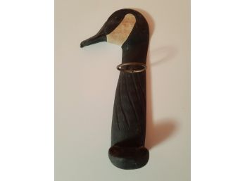 Amazingly Ridiculous Wood Wall Goose Candleholder? Gun Holder?