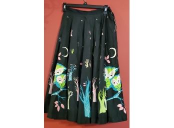 Give A Hoot! Adorable 50's Style Homemade Skirt