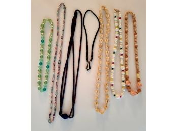 Vintage Bead, Shell, And Stone Necklaces