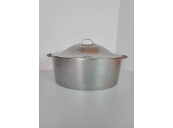 Large Vintage Lidded Steel Pot PICKUP ONLY