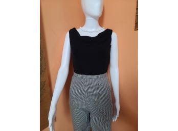 1950s Classic Black Sleeveless Top Goes With Everything!