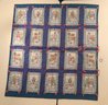 Blue And White Snowman Small  Quilt