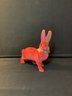 Set Of 3 Antique German Easter Bunnies With Cart