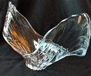 Cofrac  Art Verrier France Crystal Centerpiece