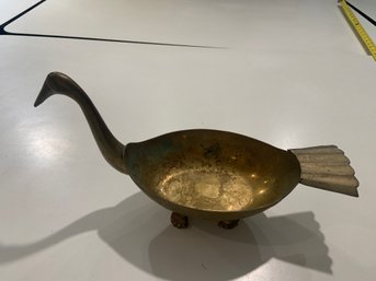 Brass Bird Bowl