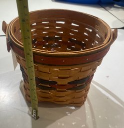 Round Longaberger Basket With Handle