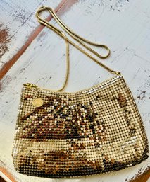 Vintage Gold Mesh Purse - Regale Brand,  Made In Hong Kong