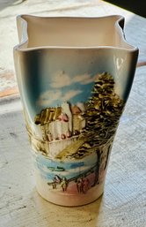 Vintage Hand Painted Lenwile Ardalt Vase