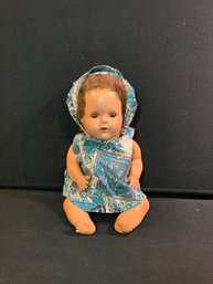 Compsition Baby Doll With Matching Hat And Romper