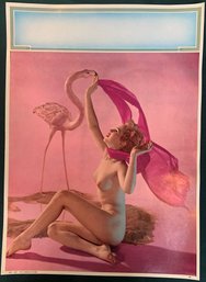 SET  OF   4  - 1959/1960 Americana Pinup Calendar Prints